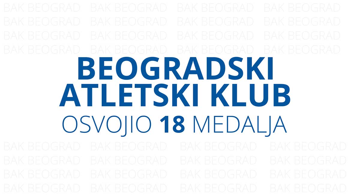 18 medalja na jesenjem Prvenstvu Beograda za atletske škole