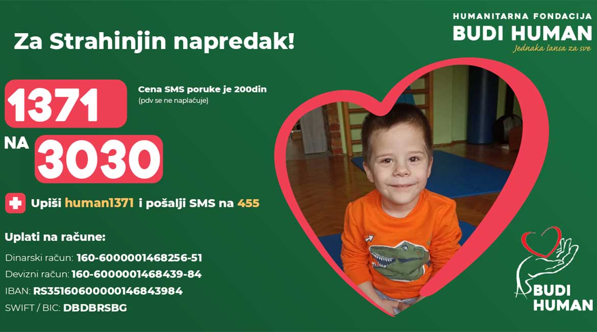 Strahinja (4) još uvek ne hoda i ne govori