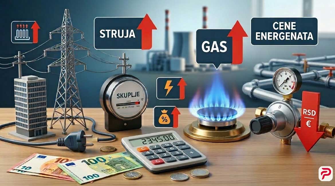 Veći novembarski računi: Od danas skuplji struja i gas