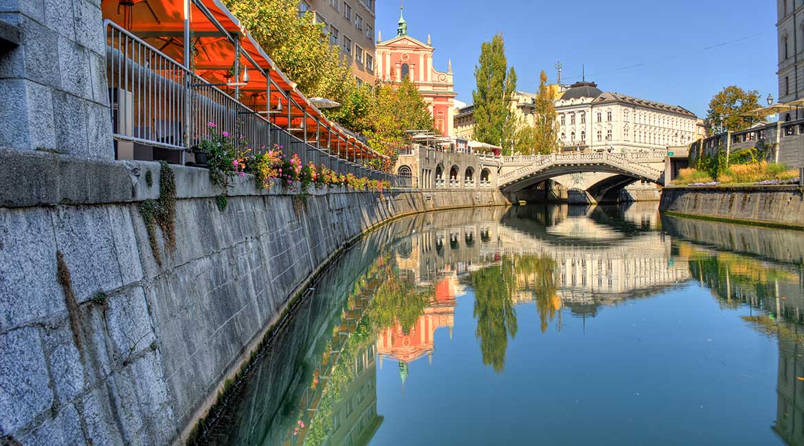 Reka Ljubljanica u centru grada
