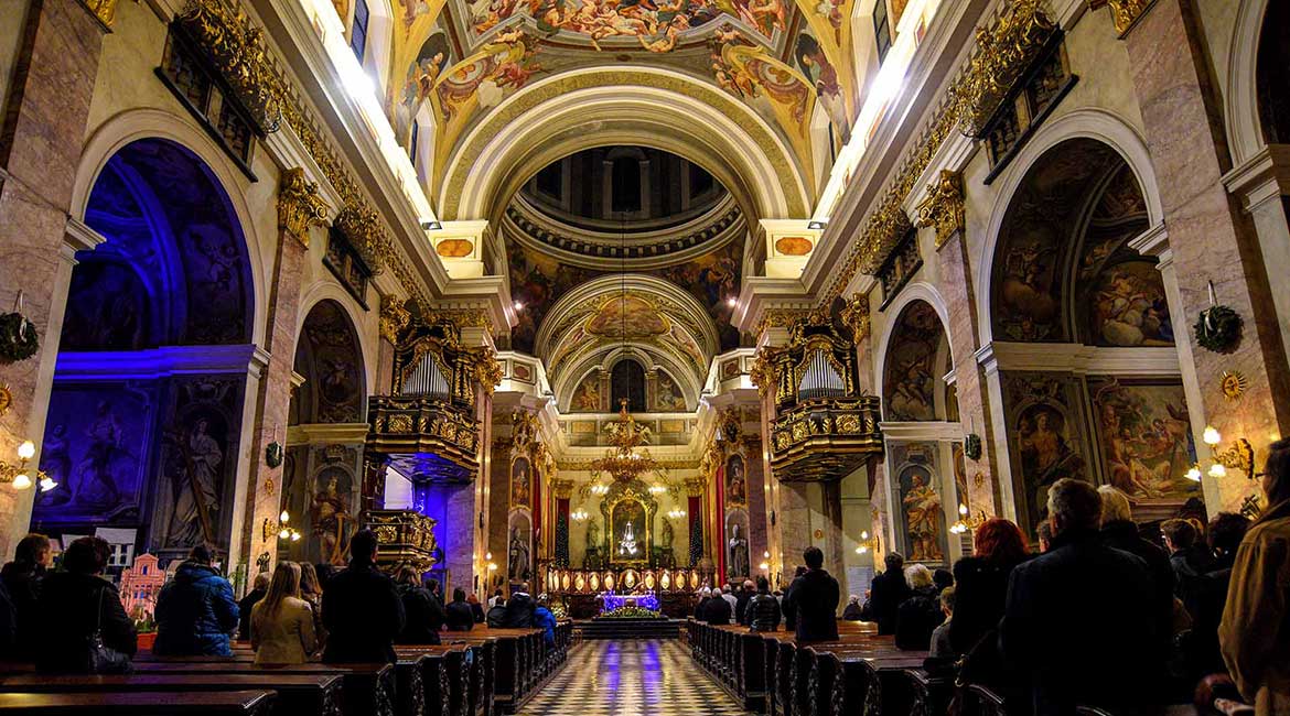 Unutrašnjost Ljubljanske katedrale