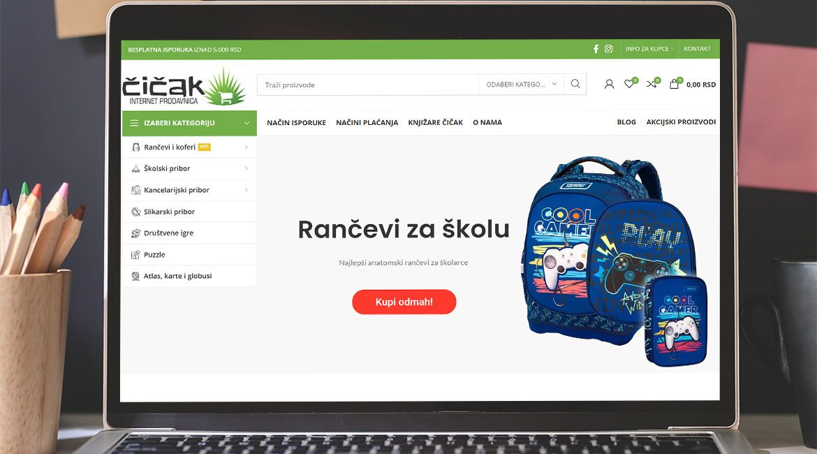 Kupovina na online shopu Čičak: Kako funkcioniše dostava
