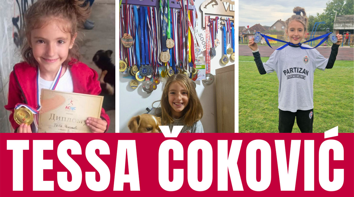Tessa Čoković: Čak 50 osvojenih medalja do osme godine