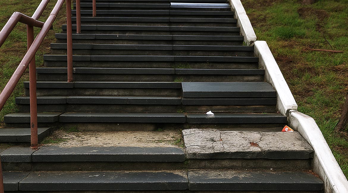 Stepenice kod Lešća i dalje nepopravljene – 4 godine ne rešavaju