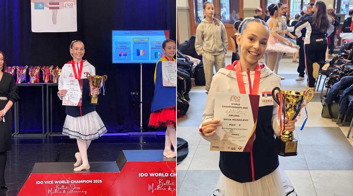 Sofija Milisavljević vicešampionka sveta u baletu