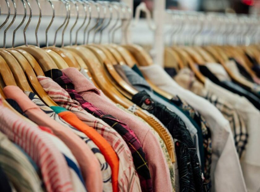 Shop for clothing,Clothes shop on hanger at the modern shop boutique
