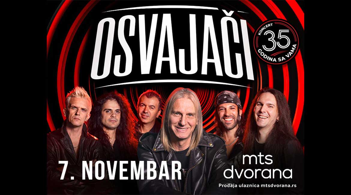 Osvajači u mts Dvorani: Proslava 35 godina hard rok magije