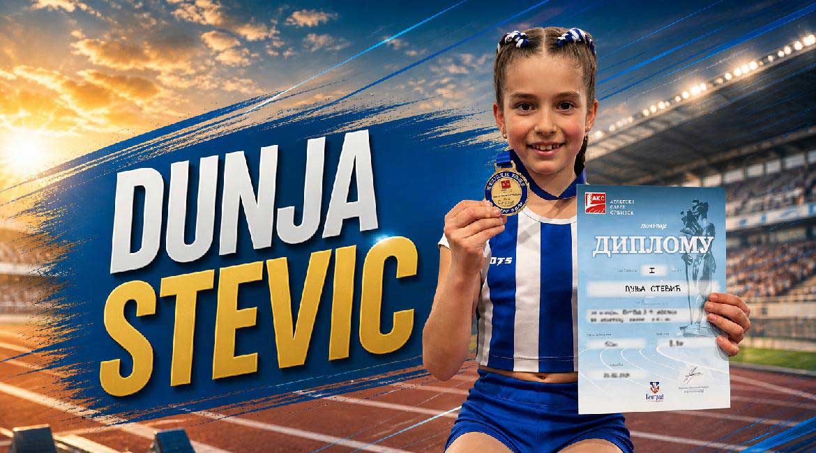 Dunja Stević: Nova zvezda beogradske atletike niže medalje