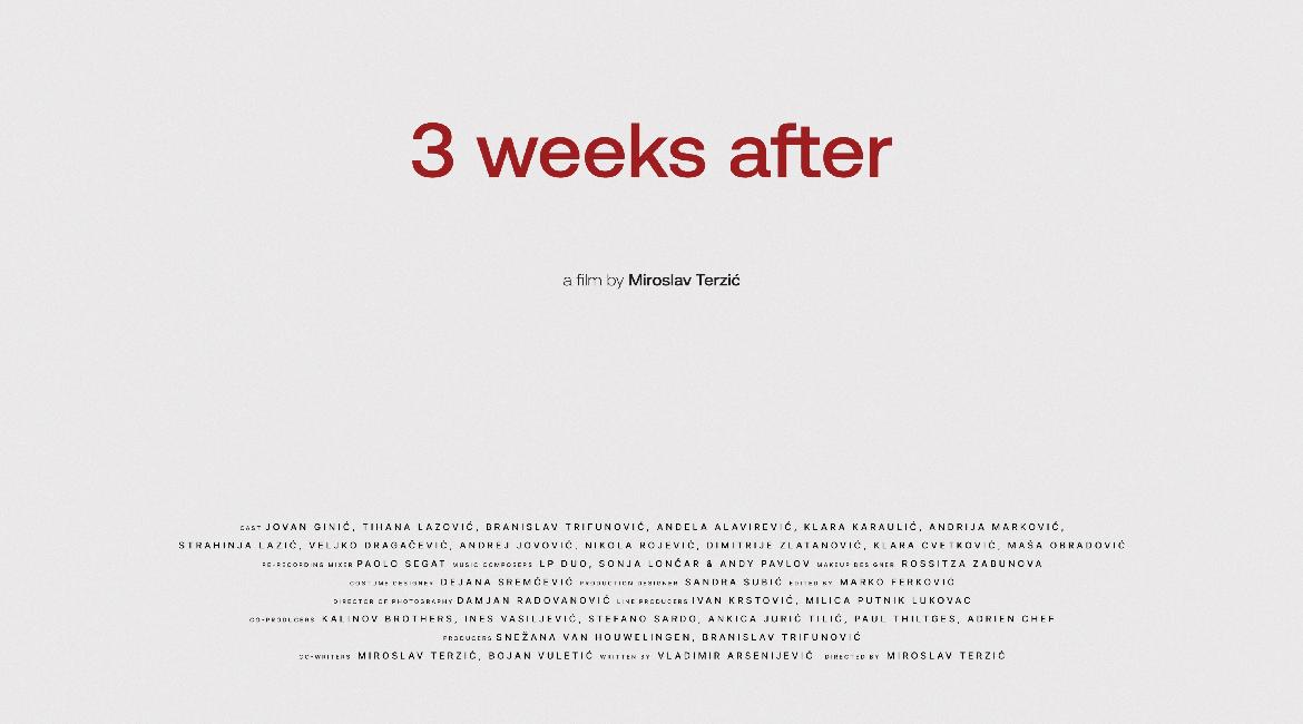 Objavljeni trejler i poster filma „3 nedelje posle“