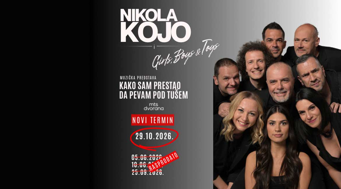 Novi termin za Nikolu Koju u mts Dvorani: Ulaznice u prodaji