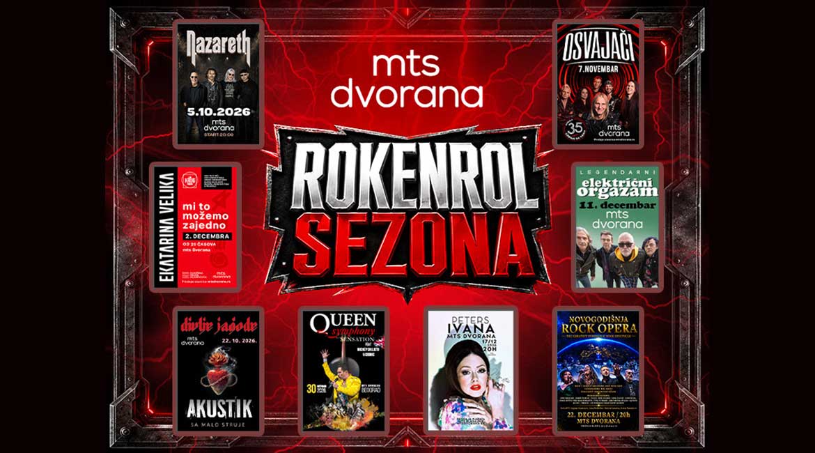 Sprema se žestoka rokenrol sezona u mts Dvorani